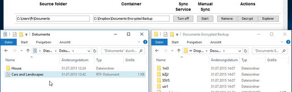 Encrypted File and Folder Backups